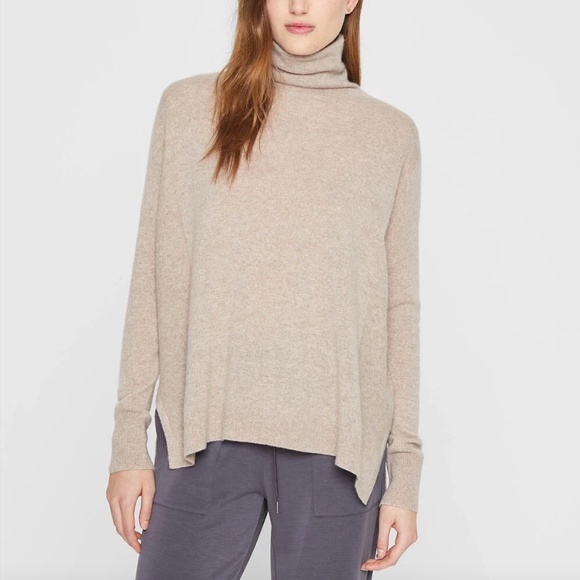 Safiya Cashmere Sweater - New With Tags - NEVER WORN - Light Camel